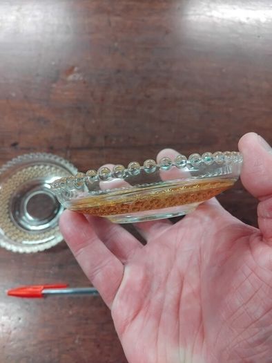 Pair of vintage Glass Dish