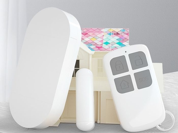 Shackcom Door Window Alarm with Remote Control, 130DB Magnetic Burglar Alert Sensor with Battery, 3 Alarm Sounds/Wireless/Low Power Warning Anti-thief Loud Alarms for Your Home Security System
