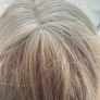 Long curly golden blond synthetic wig Image 3