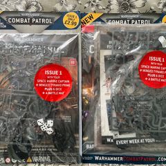 Warhammer 40k space Marine Captain and Tyranid etc