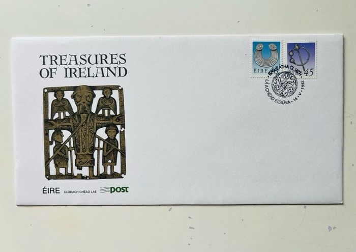 Ireland 1990-92 Irish Treasures Full Set 5 X Fdc Envelopes 22 X Eire Stamps Rare