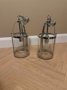 Silver ceiling lights