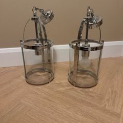 Silver ceiling lights