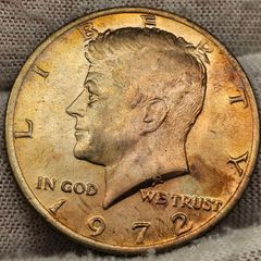 USA United States 1972 Kennedy Half Dollar 50 Cent Beautiful Natural Toning