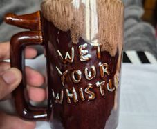 Small Beer Mug with Whistle