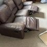 3 seater leather reclining couch Image 4