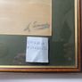 Original framed watercolor painting on paper signed Image 2