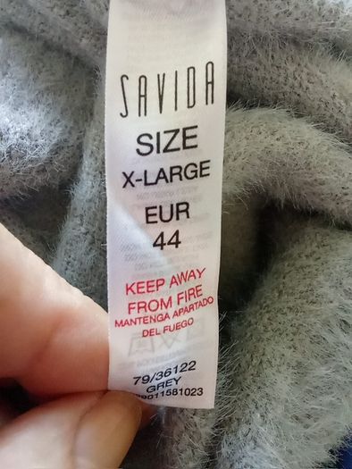 Pale Grey Angora type Jumper (SAVIDA)