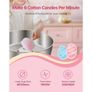 Electric Cotton Candy Machine, 1000W Commercial Candy Floss Maker with 52cm Stainless Steel Bowl, Sugar Scoop, and Drawer, Easy Home Use, Perfect for Kids Birthday, Family Party, Pink Image 6