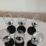 6 Champagne glasses. Freixenet.  Black stemmed. Image 4