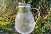 Mid Century crackled glass jug