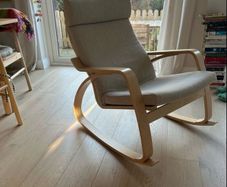 Poang Rocking Chair with free footstool