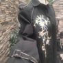 Vintage Pret aPorter Black embroidered Trench coat Image 5