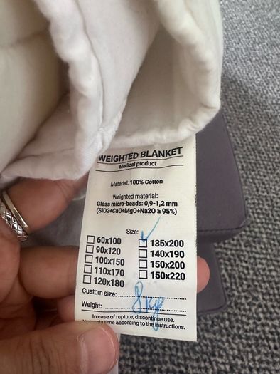 Weight blanket