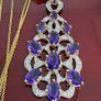 Silver Amethyst & Zircon Filigree Pendant by Harry Ivens Image 6