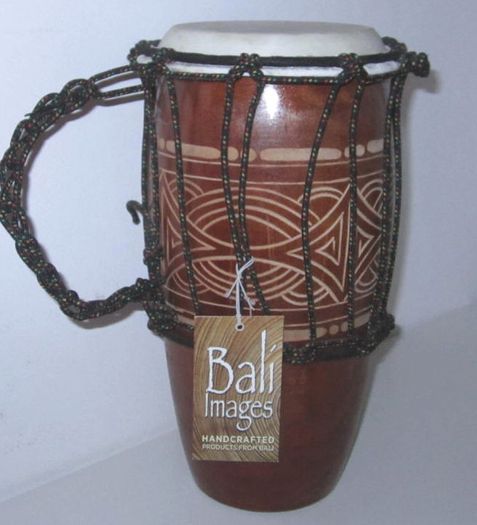 Decorative Medium Bali Handcrafted Tribal Drum