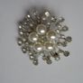Brooch, Faux pearl brooch, Costume jewellery, Gift Image 4