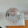 Tyrone Crystal Decanter with Faceted Spherical Stopper Image 3