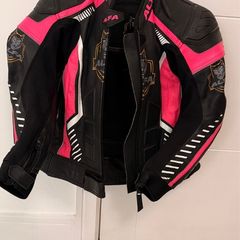 Alfa Vega Women's 2pc Motorcycle Leather Suit Bundle - UK 10 (Worn Once)