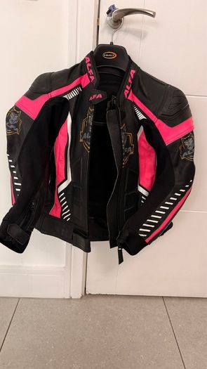 Alfa Vega Women's 2pc Motorcycle Leather Suit Bundle - UK 10 (Worn Once)