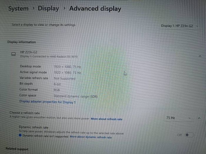 HP monitor Z23n G2