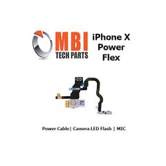 iPhone X Replacement Power On Off Flex Ribbon Cable with Mic