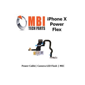 iPhone X Replacement Power On Off Flex Ribbon Cable with Mic