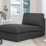 Ikea Kivik  dark grey charcoal colour . ( Brand New in packaging ) 3 seater  sofa cover , Chaise Longue  cover and Footstool cover Image 2