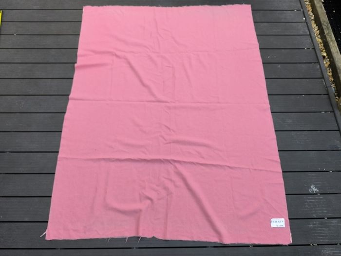 Vintage Dripsey Pure New Wool Pink Fabric Blanket 190 x 150 cm
