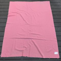 Vintage Dripsey Pure New Wool Pink Fabric Blanket 190 x 150 cm