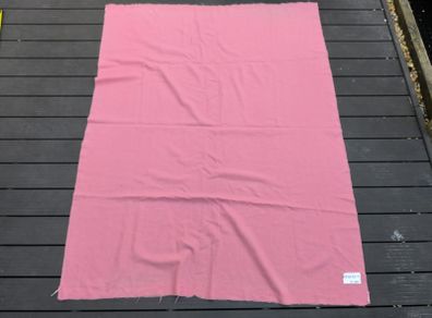 Vintage Dripsey Pure New Wool Pink Fabric Blanket 190 x 150 cm