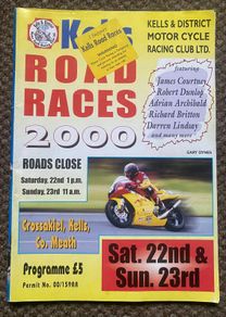 2000 Kells Road Races Programme - Motorcycle Racing - Meath