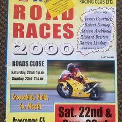 2000 Kells Road Races Programme - Motorcycle Racing - Meath