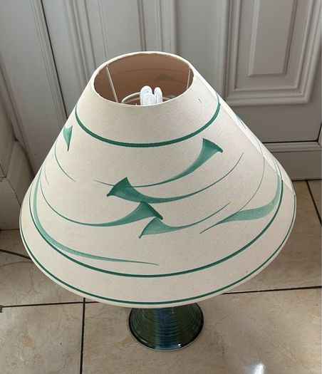 Studio Pottery Lamp and shade/ Stoneware Jackson