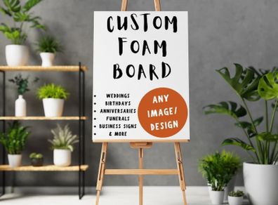 Custom Foam Board | Personalized Poster | Event Custom Printing Foamboard Sign | Welcome Sign | Announcement Sign | Wedding Foamboard Sign