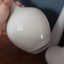 Fabulous Collection of Three Rare Vintage IKEA Hand-Blown Salong Glass Vases designed by Johanna Jelinek, Opaque White Colourway, Circa 1990 Image 7