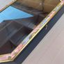 Wall mounted miniature display cabinet with glass door and mirror back Image 5