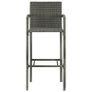 7 Piece Garden Bar Set Grey Image 8