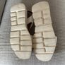 Cream platform Heavenly Feet sandals for sale. Size 6. Worn only once but a bit too big. Image 2