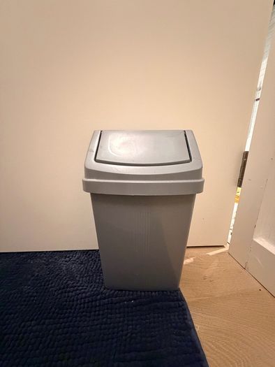 Bath rugs and bin