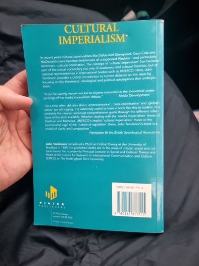 Cultural Imperialism  .John Tomlinson