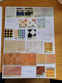 Dolls house wallpaper - tiling