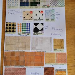 Dolls house wallpaper - tiling