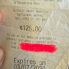 Outback Jack voucher