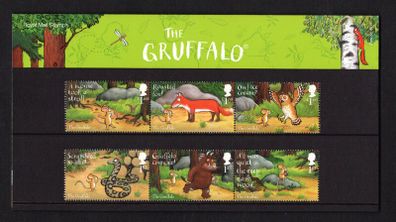 2019 Great Britain Children's Books - The 20th Anniversary of The Gruffalo Commemorative Stamps & Miniature Sheet Presentation Pack
