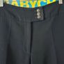 Vintage Y2K Quin and Donnelly black tailored bootcut ladies trousers size 10 2000s Image 3