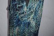 Wallis sleeveless Green/navy top size XL UK20/22 EU48/50