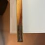 Gold Metal Side Table / Console Table Cracked Top Image 2