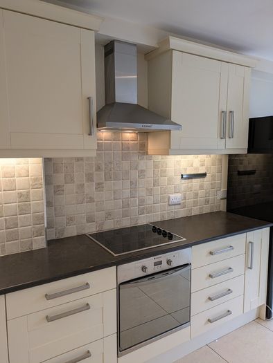 kitchen cabinets and worktop