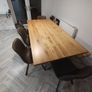 Oak 2M Rectangular Dining Table & Chairs Image 4